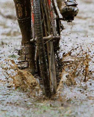 A fun and adventurous activity of mud cycling at Kabini Mystery Maze Resort